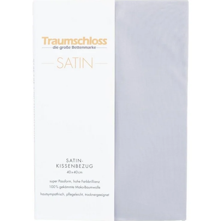 Traumschloss Kissenbezug Mako-Satin, (1 Stück), 100% Mako-Baumwolle, mit Reißverschluss – Bild 2