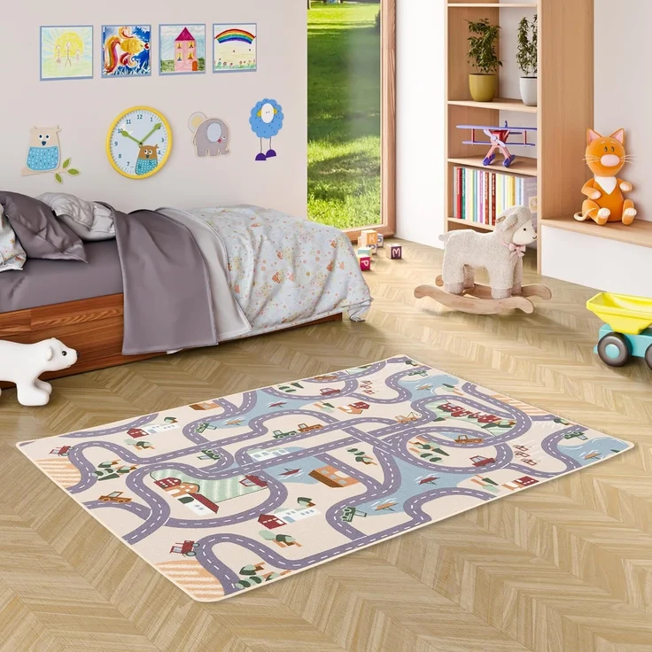 Snapstyle Kinderteppich Kinder Spiel Straßenteppich Fun Town, Rechteckig, Höhe: 4 mm – Bild 2