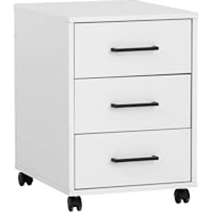 Schildmeyer Rollcontainer Ruby, Breite 40 cm, Mit Stifteinsatz, Metallbeschläge, feststellbare Möbelrollen – Bild 3