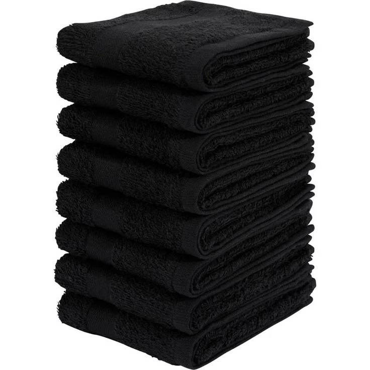 OTTO home Gästehandtücher Vanessa, als Set und Serie erhältlich, 8 Gästehandtücher, 30x50cm, Walkfrottee (Set, 8-St), Handtücher mit Bordüre, 100% Baumwolle, einfarbig, weich – Bild 1
