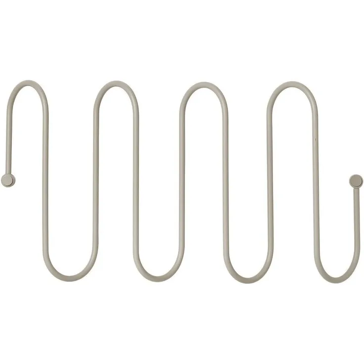 Blomus CURL Garderobenleiste, Hakenleiste, Garderobe, Stahl pulverbeschichtet, Ashes of Roses Pantone, 47 cm, 65915