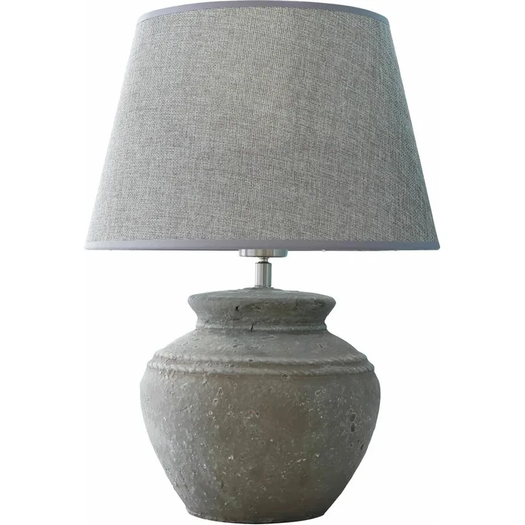 Mirabeau Tischleuchte Tischlampe Cleveland grau