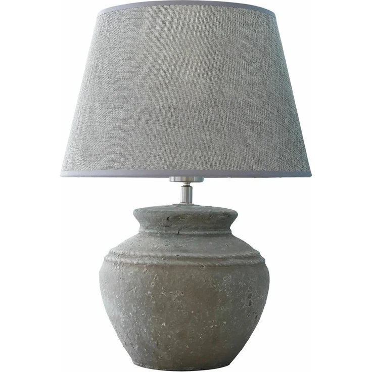 Mirabeau Tischleuchte Tischlampe Cleveland grau – Bild 1