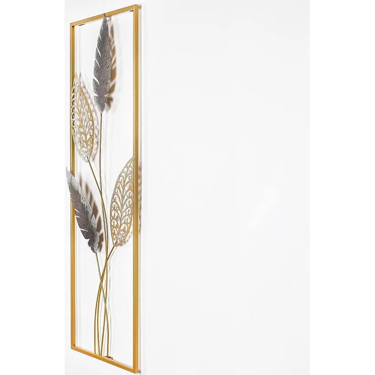 Wallity 'Timeyi' Dekoratives Wandaccessoire aus Metall, Mehrfarbig, 90 x 5 x 32 cm – Bild 1