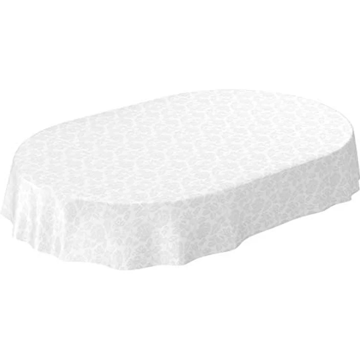 ANRO Tischdecke Wachstuchtischdecke Gartentischdecke Wachstischdecke (Einzelstück 1-tlg), Damast 140x100 cm wasserabweisend – Bild 5