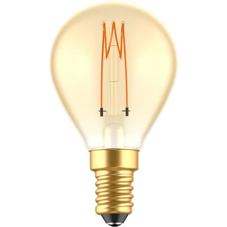 LED's light LED-Leuchtmittel 0620190 LED Kugel, E14, E14 dimmbar 2.5W extra-warmweiß Gold G45