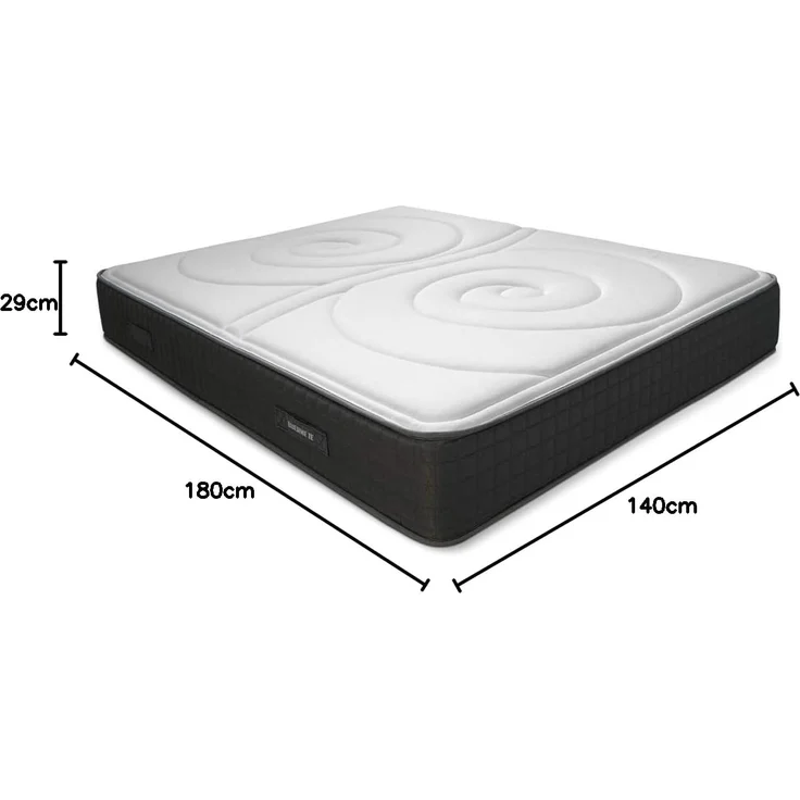 DUÉRMETE ONLINE Viskoelastische Matratze, wendbar, Höhe 25 cm, Exklusive Polsterung, Biogel, 140x180 cm – Bild 3