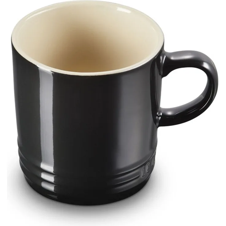 LeCreuset Kaffeebecher 350ml | Auswahl Schwarz glänzend : Schwarz glänzend