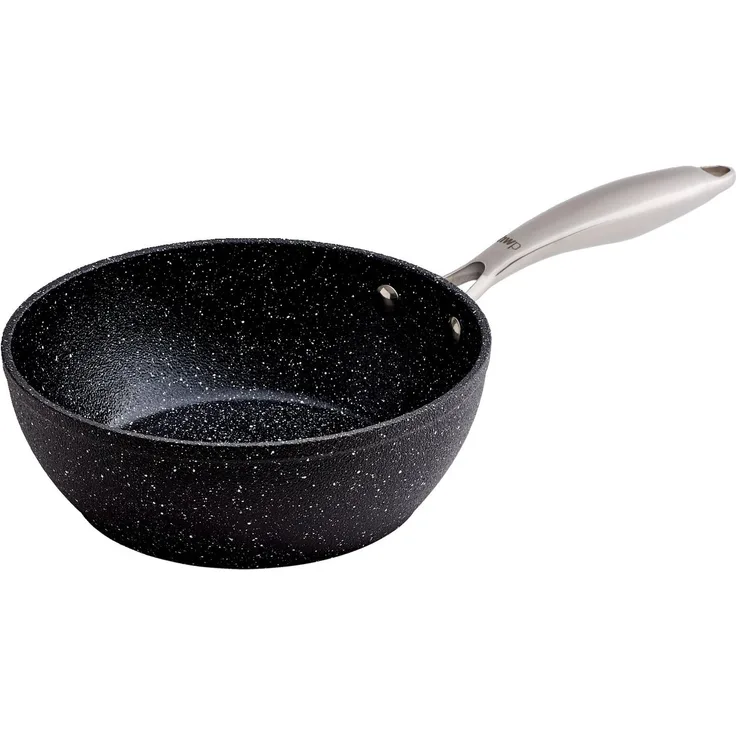 Homeware Wok, Aluminium schwarz, Ø20 cm, PFAS-frei ergonomischer Griff