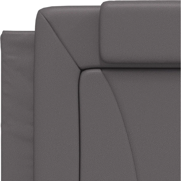 vidaXL Kopfteil-Kissen Grau 80 cm Kunstleder 374763 – Bild 8