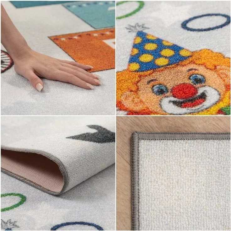 Carpettex Kinderteppich Himmel und Hölle, Rechteckig, Höhe: 7 mm, Teppich Kinderzimmer Himmel und Hölle Rutschfest Waschbar – Bild 3