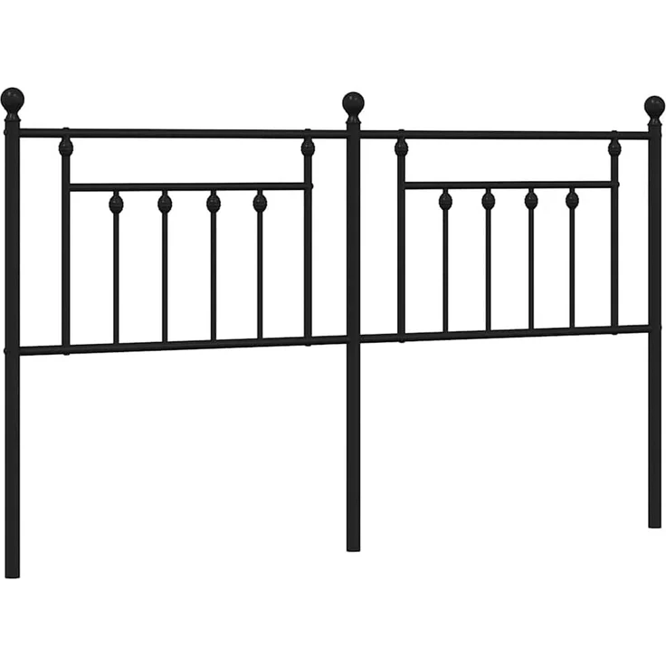 vidaXL Ersatz-Kopfteil Metall Schwarz 160 cm (Art-Nr 353572) – Bild 2