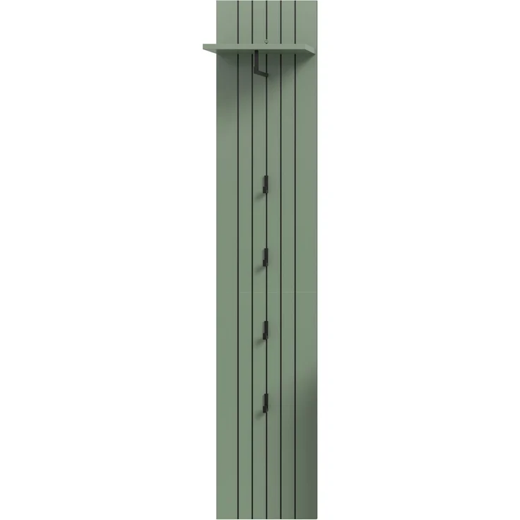 Garderobenpaneel (B/H/T: 31x160x27 cm) in Smoke Green Nachbildung – Bild 3