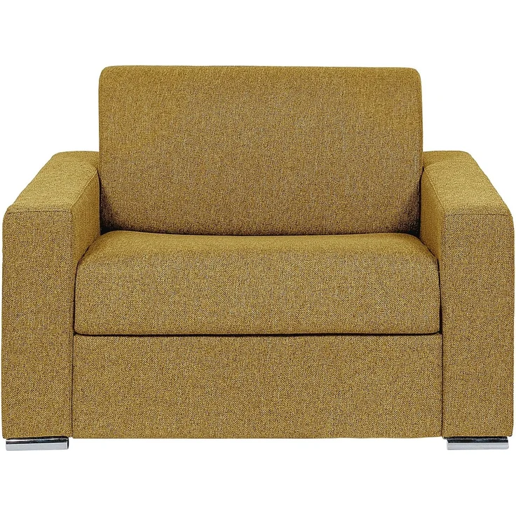 Vente-unique - CALITO - Schlafsessel - Metall - Stahl - Gelb - 124 x 95 x 85 cm – Bild 3