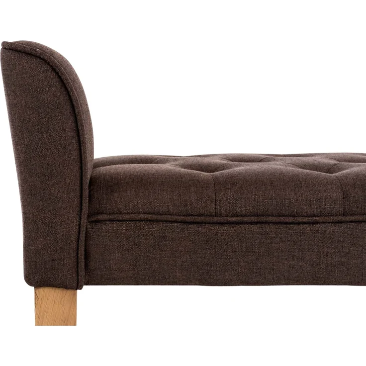 CLP Chaiselongue Cleopatra Gestell aus Kautschukholz,braun antik-hell – Bild 3