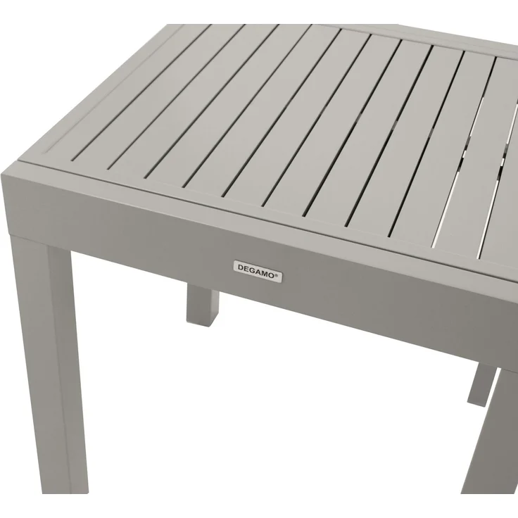 DEGAMO TIRANA Balkon-Ausziehtisch, Aluminium, silbergrau, 70/140x70cm – Bild 4