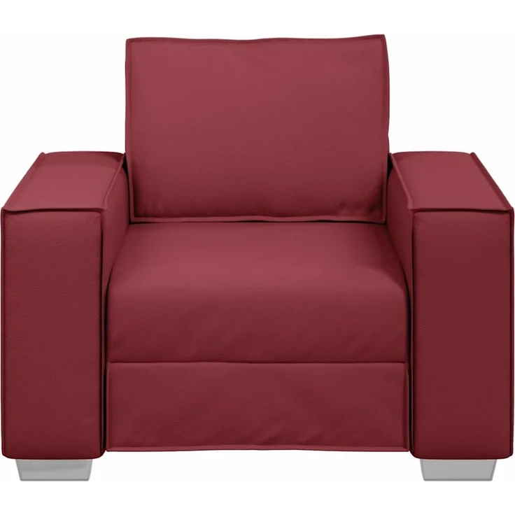vidaXL Sofa-Sessel Weinrot 100 cm Kunstleder 4105042 – Bild 4