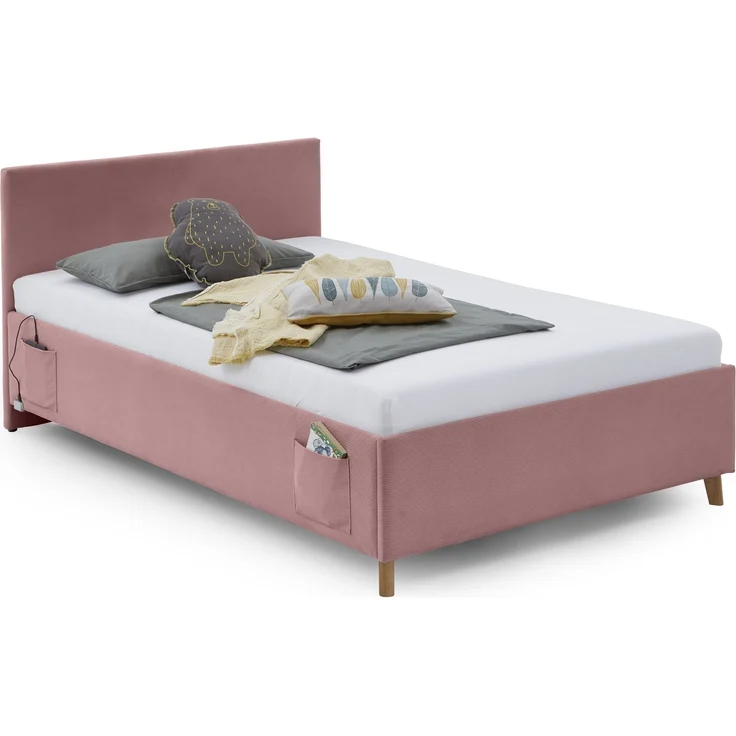 Polsterbett >Cool mit BK< Liegefläche 120x200cm, Rose, Stellmaß: 130x90x210cm (BxHxT) – Bild 6