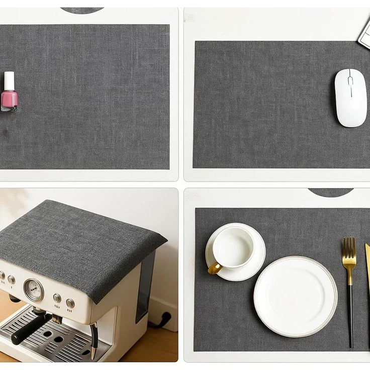 Youyijia Platzset Tischsets Abwaschbar – Doppelseitige Platzsets aus Kunstleder – Bild 2