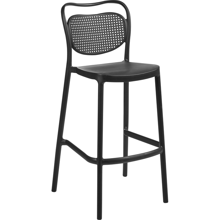 Garten-Barhocker 2er Set CELLENO Schwarz – Bild 4