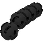 Norjews Kindersicherung für Steckdose [20 Stück] - Steckdosenschutz Steckbar, Steckdosen Kindersicherung, Steckdosensicherung für Baby und Kinder - Schwarz