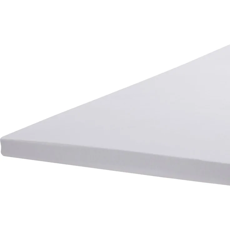 BettwarenShop Jersey-Elasthan Topper Spannbettlaken Multi-Stretch|90x190 - 100x220 cm| weiss