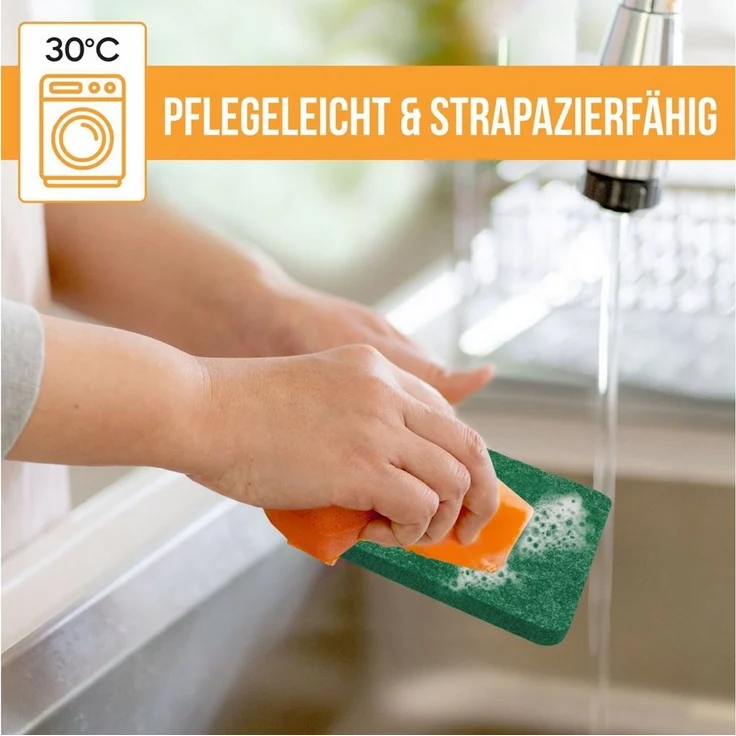 wortek Getränkeuntersetzer Filz-Untersetzer Eckig für Gläser 10er Set + Box, Zubehör für Tisch & Gläser, Set, 10-tlg, waschbare Getränke Glasuntersetzer Gläser, Tischuntersetzer Filz 10 cm – Bild 2