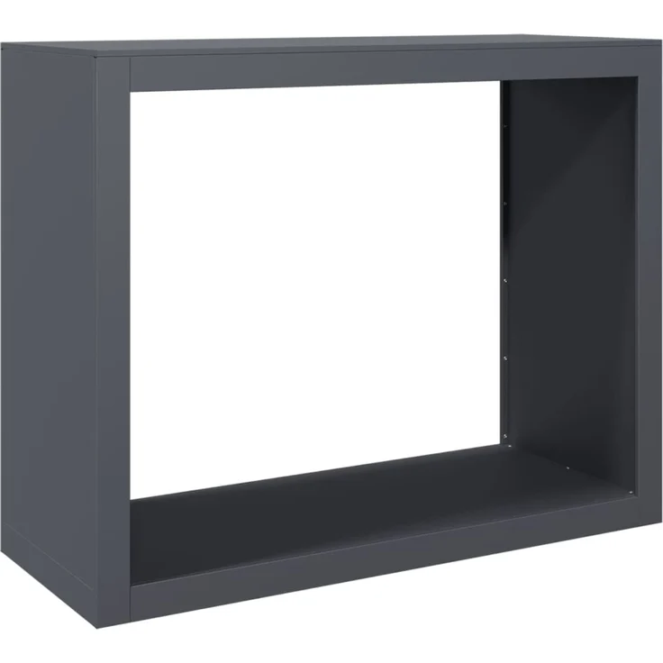 vidaXL Brennholzregal Anthrazit 100x40x80 cm Stahl 850977 – Bild 1