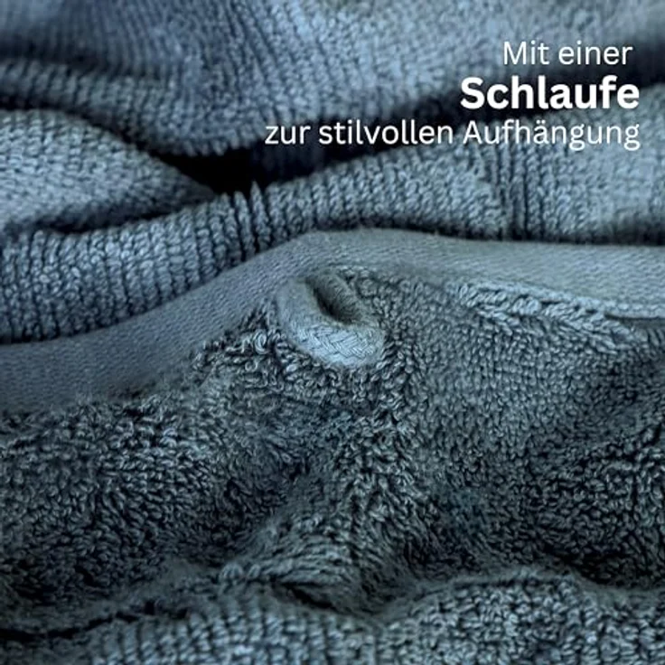 SCHÖNER WOHNEN-Kollektion Handtuch Set SENSE Handtuch Set, Baumwolle (Spar-Set, 1-St), 5er Set (1x 140x70 cm / 2x 100x50 cm / 2x 50x30 cm) in Blau – Bild 4
