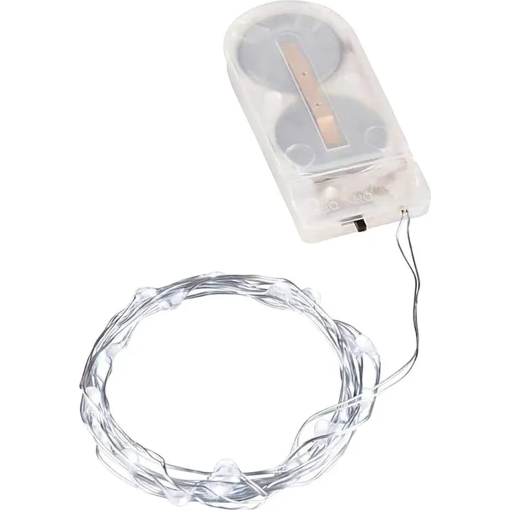 3x 20er LED Lichterkette Set Batteriekette Kupferkabel Wasser Beleuchtung Deko weiß