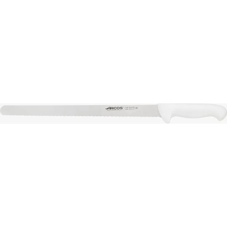 Arcos Serie 2900 - Gebäckmesser Kuchenmesser - Klinge Nitrum Edelstahl 350 mm - HandGriff Polypropylen Farbe Weiße