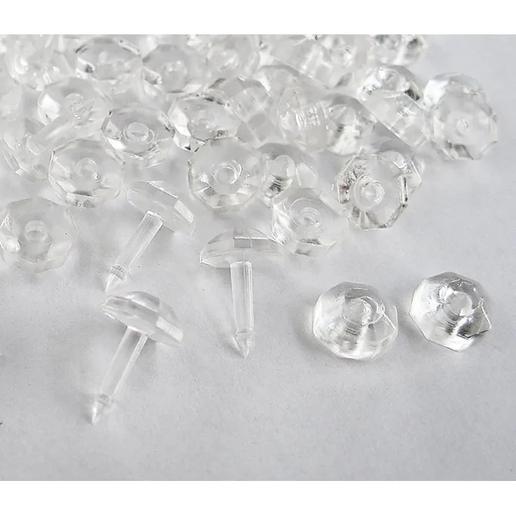 nodeko Gardinenhaken Faltenstecker für Feinstore, Gardinenstecker transparent, für leichte Gardinen, (Packung, 100-St), Nadel + Kappe, für einen gleichmäßigen Faltenwurf