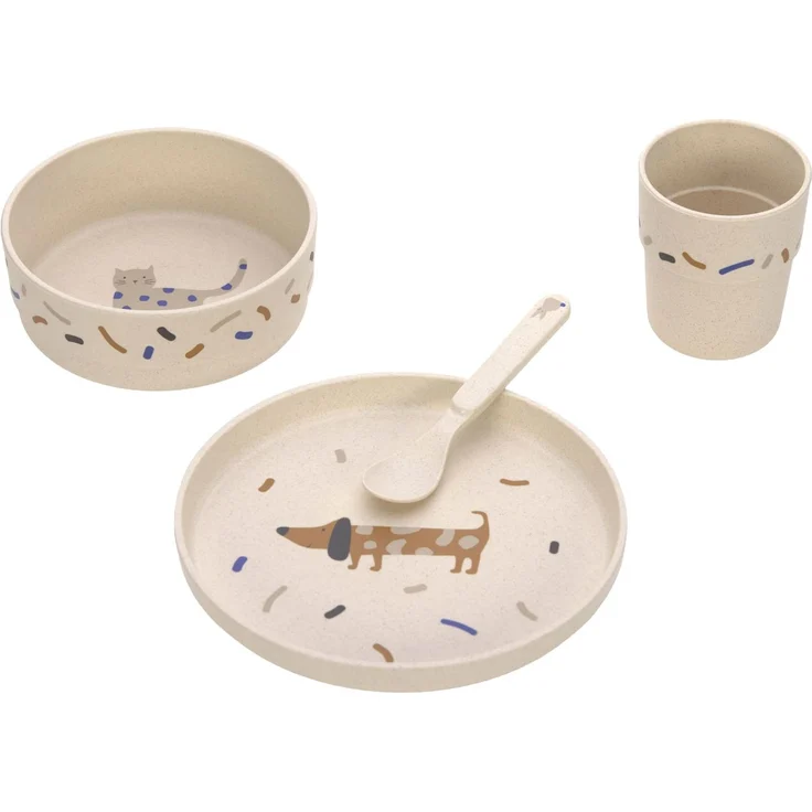 Lässig Geschirr-Set 4-tlg. Little Mateys Royal Blau – Bild 1