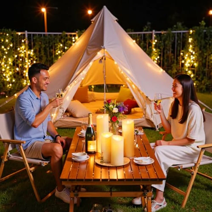 EXTSUD 31.5cm×10cm LED kerzen mit Fernbedienung Spritzwassergeschützt Led Candles mit Timer Flackernde Flamme elektrische Kerzen Batterie Outdoor Stumpenkerzen (Langlebige 500 Stunden, 1 Stück) – Bild 4
