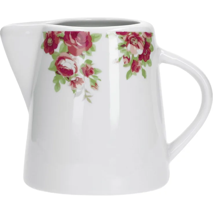 Milchkännchen Rosentraum 220ml Milch-Gießer Milk Pitcher Servier-Kännchen Tafel Porzellan Gastro