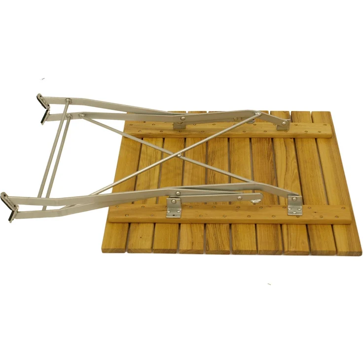 DEGAMO PASSAU II Garnitur 3-teilig, Metall + Robinie, verzinkt/natur, Tisch 70x70cm – Bild 5