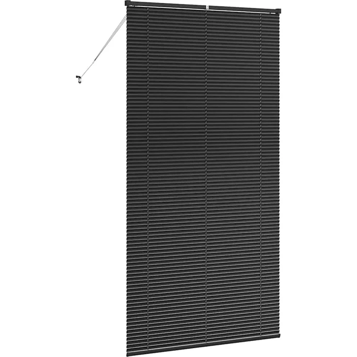 vidaXL Venezianische Jalousien Schwarz 220 x 110 cm Aluminium 42006174 – Bild 7