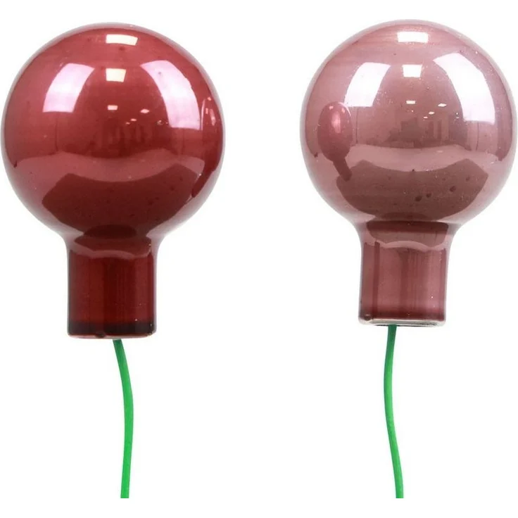 Viana Weihnachtsbaumkugel Mini Weihnachtskugeln am Draht Glas Deko-Set Bordeaux Rosa, 140 Stück – Bild 2