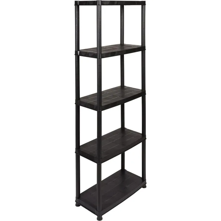 Kreher PRIMO PLUS - Kunststoffregal 12 Zoll (Schwarz)