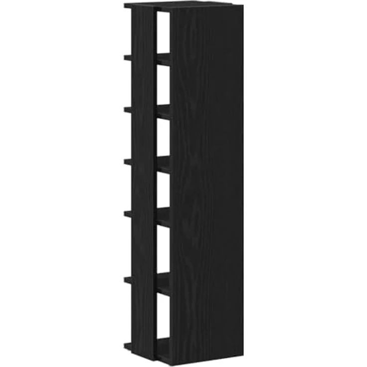 vidaXL Schuhschrank Schwarz Eichen-Optik 25x27x102 cm Holzwerkstoff 862066 – Bild 8