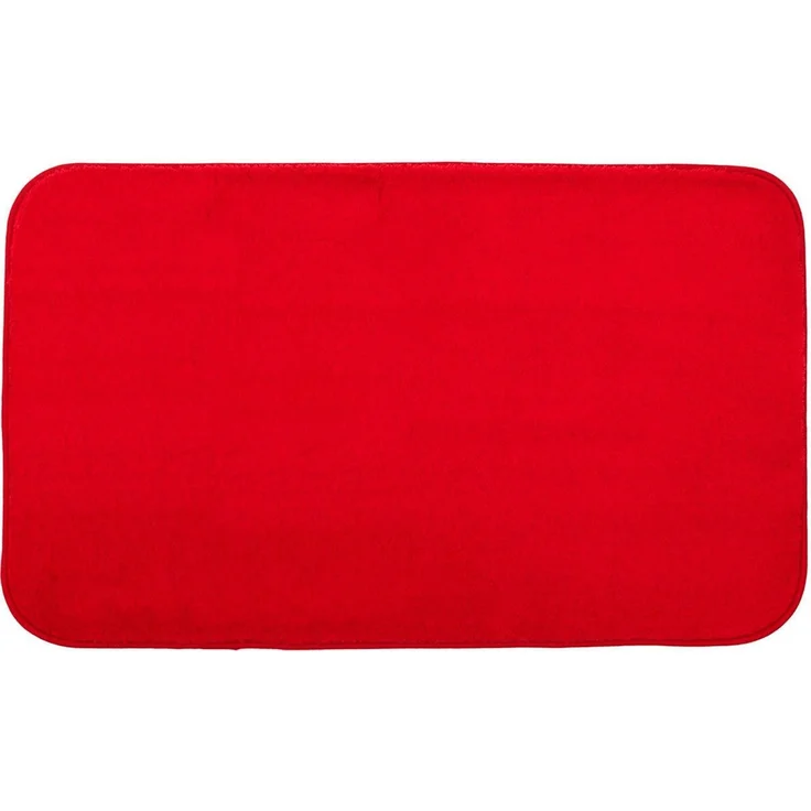 Gözze - Premium Rutschfester Badteppich, RIO, 100% Microfaser, 60x100 cm - Rot