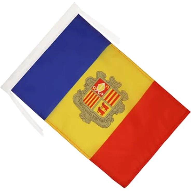 AZ FLAG - Flagge Andorra - 45x30 cm Mit Kordel - Andorranische Fahne 30 x 45 Cm - Flaggen – Bild 2