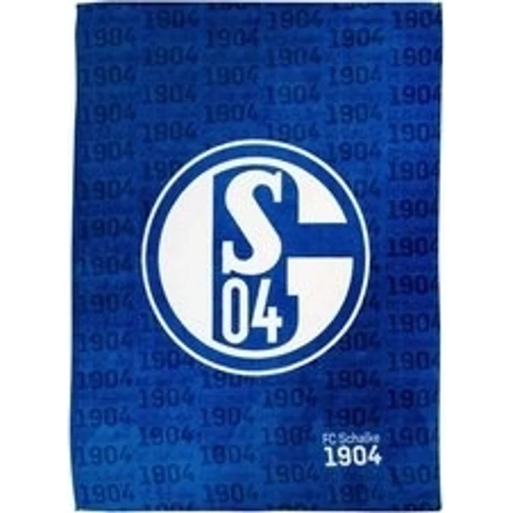 FC Schalke 04 Kunstfaserbettdecke FC Schalke 04 Decke Flanellfleece Logo – Bild 6