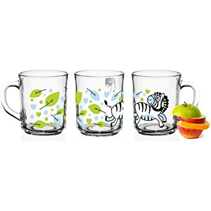 Sendez 6 Tier-Motiv Becher Tassen 230ml Teegläser Kindergläser Trinkgläser Saftgläser – Bild 4