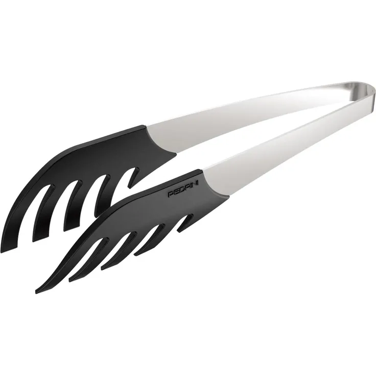 PEDRINI lillo Spaghettizange, Nylon und Edelstahl, Schwarz-Stahl, 295 x 75 x 45x45 cm