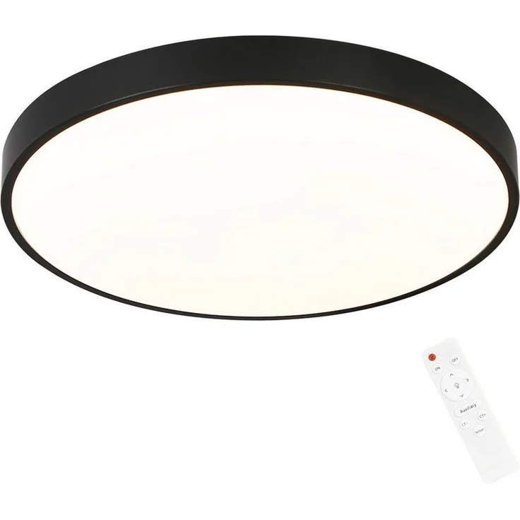 Nettlife LED Panel Dimmbare Deckenleuchte 37cm Schwarz, Dimmbar mit Fernbedienung, LED fest integriert, Warmweiß Neutralweiß Kaltweiß, für Küche – Bild 5
