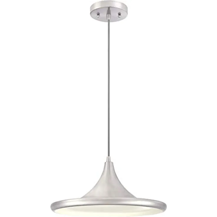 Westinghouse LED Pendelleuchte Massie, gebürstetes Nickel, einflammig mit verstellbarem Kabel, geeignet für Innenbereiche