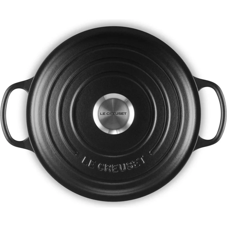 Le Creuset Sauteuse Bräter rund Signature 24 cm Schwarz - Schwarz - 20 bis 24 cm – Bild 2