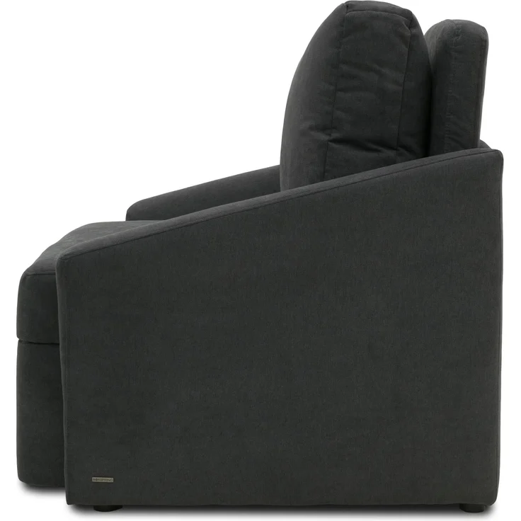 DOMO. collection Sessel Relax Box, Polstersessel mit Boxspringfederung und Schlaffunktion, Armsessel, Cocktailsessel, Loungesessel, 108 x 96 x 86 cm (BxTxH), dunkelgrau – Bild 4