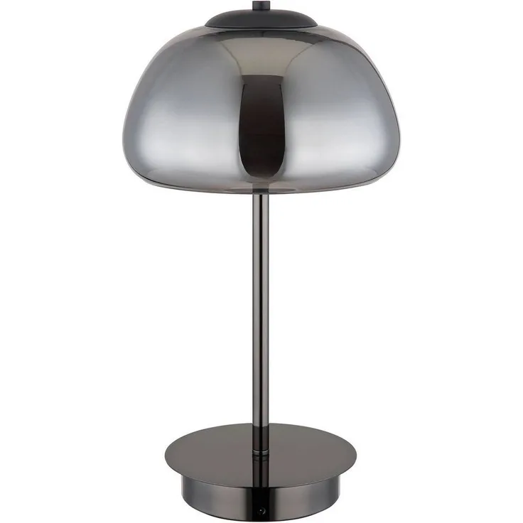 GLOBO LIGHTING LED Tischleuchte AVILA, Dimmfunktion, Memoryfunktion, Nachtlichtfunktion, mehrere Helligkeitsstufen, LED fest integriert, warmweiß - kaltweiß, Nachttischlampe, Flur, Wohnzimmer, Glas